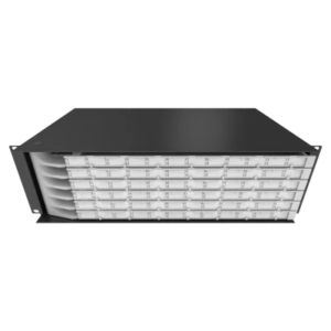 DIO-DISTR INTERNO OPTICO ARTICULADO 36F SC/APC SIMPLEX SM 19" 2U V.01 PRETO - FIBRACEM - DGO-00190.01
